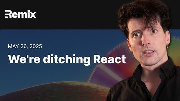 Remix is ditching React (and I think that