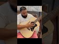 DJ Khalid Plays Guitar Gifted by Bob Marley, Plays it Beautifully🎸