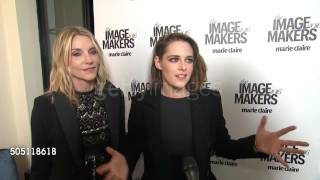 Kristen Stewart with Jillian Dempsey on interview at #MCImageMakers