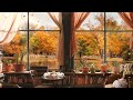 Cozy Autumn Cafe Ambience ASMR: Relaxing Fall Nature Sounds for Studying, Relaxation, Sleep