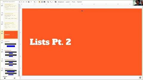 Kids for Code - Python: Lists Pt. 2