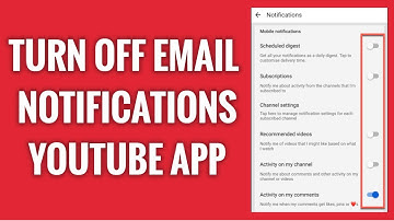 How To Turn Off YouTube Email Notifications On YouTube App