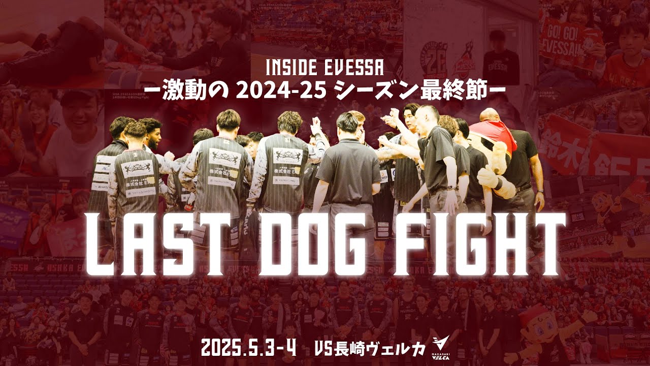 【INSIDE EVESSA】『全員』でラストDOG FIGHT！2024 25シーズン最終節（vs 長崎ヴェルカ）
