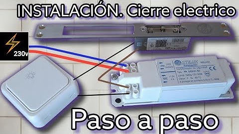 Cerradero de PUERTA electrico. PASO A PASO