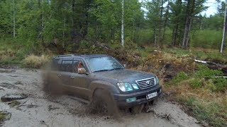 Танковая дорога. Lexus LX470, Land Rover Discovery 2, Нива, Surf, Terrano. OffRoad