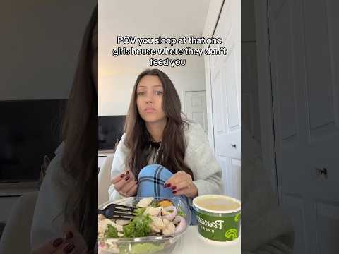 POV you sleep at that one friends house where they don’t feed you