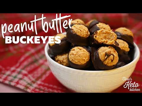 Low-Carb Peanut Butter Buckeyes 🎄The Perfect Keto Christmas Candy | 1 Net Carb Per Buckeye