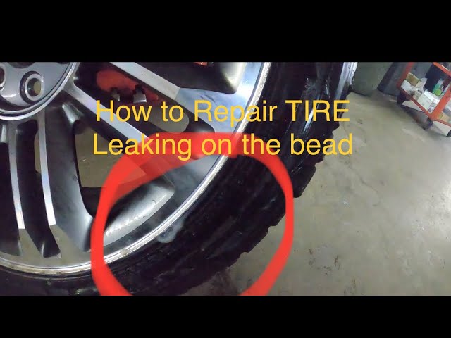 Air Leaks from the Tire even though it is Not a Flat Tire. Bead Sealer to  Use in Such Cases