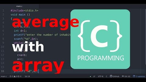 C programming : calculate average using array