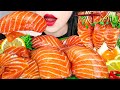 ASMR MARINATED SALMON, GIANT SUSHI 대왕연어초밥, 연어장 만들기 RAW SEAFOOD EATING SOUNDS MUKBANG & RECIPE 먹방 레시피