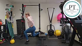 Split Squat Soleus Calf Raise