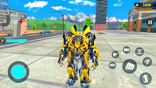 Bumblebee Multiple Transformation Jet Robot Car Game 2020 #35 - Android Gameplay