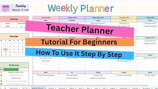 Teacher Planner in Google Sheets | Complete Tutorial for Teachers 📚