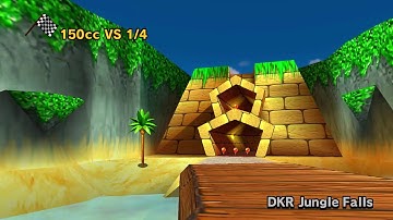 Mario Kart Wii | DKR Jungle Falls v3.0 Custom Track Preview - By Billy & MrKoeikoei