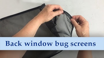 DIY mosquito screens for minivan back windows