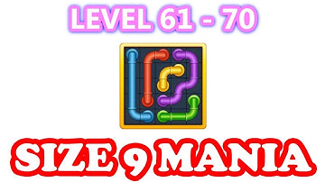 Line Puzzle: Pipe Art - Size 9 Mania Pack Level 61 - 70 - Walkthrough