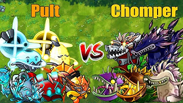PVZ 1 Fusion 2.7 Challenge!! Team Pult VS Team Chomper VS 300 Obsidian Gargantuar - Who Will Win?