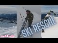 Ski Rescue for a Fallen Skier  at Whistler    onecutmedia