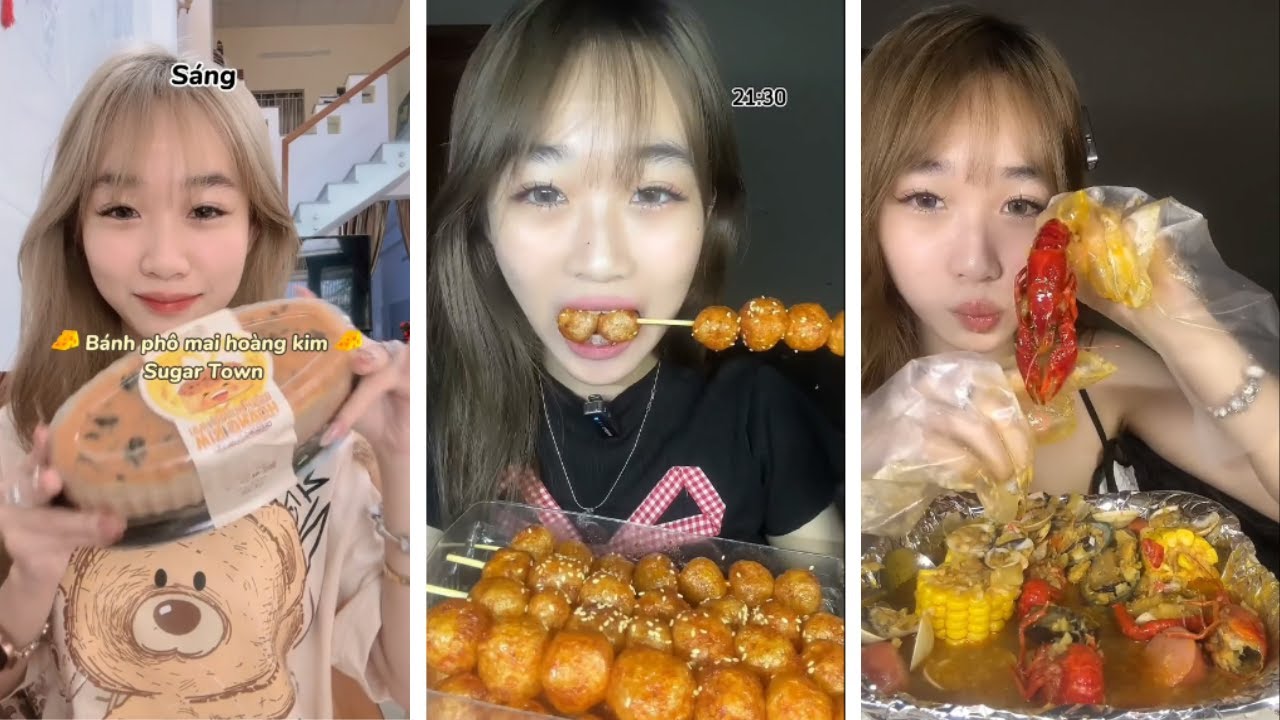 💥 Tổng Hợp Các Video Ăn Uống Của Diệuu Trinhh (P2)✨🌷 #xh | Traz Mie • Ngyi Official💦