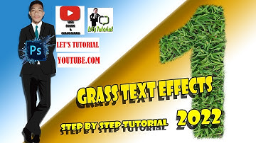Grass text effects in photoshop by Let
