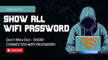💻 Show All WiFi Passwords on Windows | Connected & Saved Networks