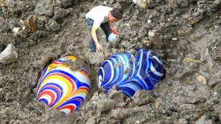 Miraculous discovery, the boy dug out a rare crystal gem