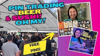Disney Pin Trading at a Brewery! They had FREE PINS!