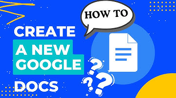 Een nieuw Google Docs-bestand maken