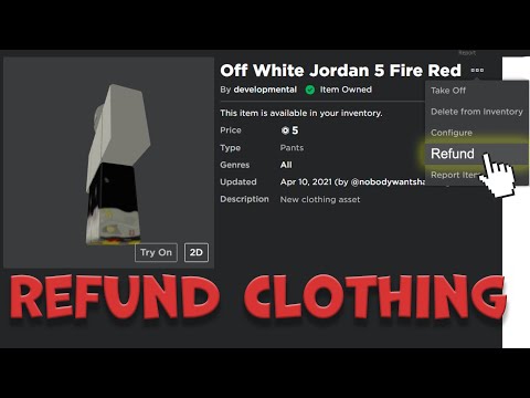 I bought pants for 5 Robux in Roblox, but they later got deleted and I  haven't got a refund yet. What should I do? - Quora