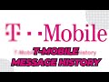 How to access T Mobile text message history