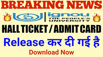Download Hall Ticket Released for December 2019 Exams || information By TIPS GURU