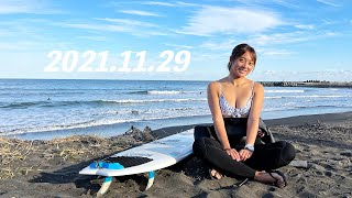 【サーフガールVlog】冬の千葉北、修行のシーズン入りました。