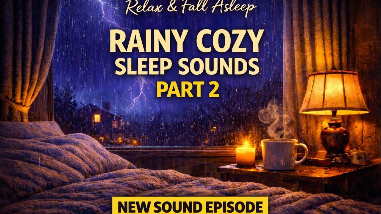 Relaxing Rain Sounds for Sleep 🌧️ Cozy Rain Ambience for Deep Sleep (Part 2)
