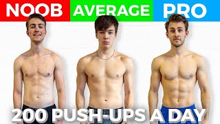 3 Guys Do 200 Push Ups A Day For 30 Days, These Are The Results - Youtube