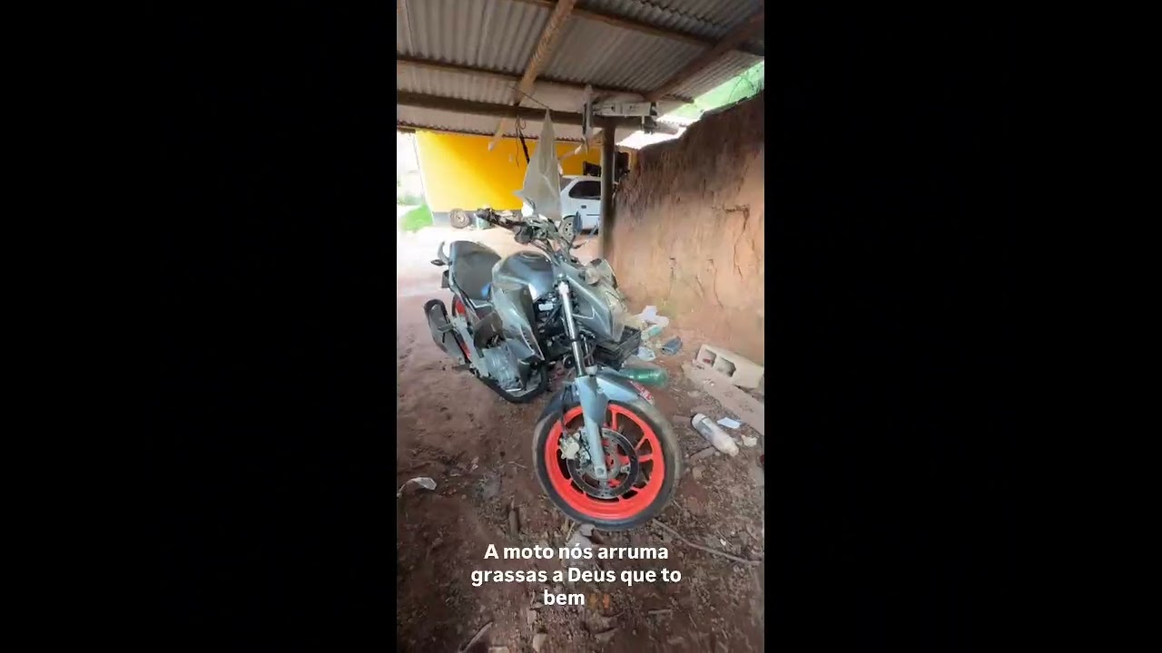 Olha como ficou a moto da Kassiane Thainá/ Ela já está conseguindo mastigar 