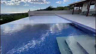Can You Cover an Infinity Pool? YES! | Custom Pool Cover Installation