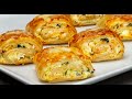 3 steps and the appetizer is ready puff pastry rolls with cream cheese for any event