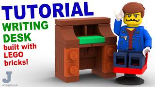 LEGO Brick Tutorial How To Make A Writing Desk