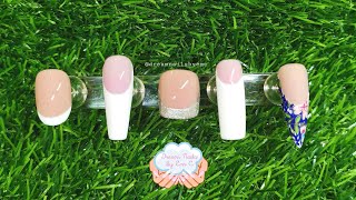 How to paint perfect French smile lines with gel polish | how to do French nails | #frenchnails