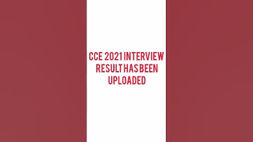 SPSC CCE 2021 Interview Result has been uploaded 171224