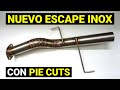 Cómo hacer un caño de ESCAPE de acero INOXIDABLE con PIE CUTS