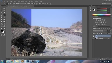 Layer masking, adjustment layer in Photoshop (Hindi)