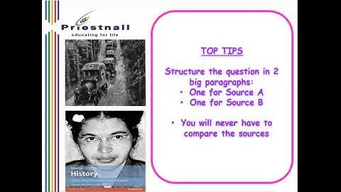 Edexcel GCSE History - Paper 1&3: How useful are Sources A and B