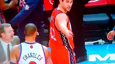 Tyson Chandler smack talking Kris Humphries