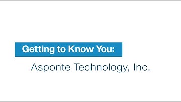 Get to know Asponte Technology with founder Craig Yerger
