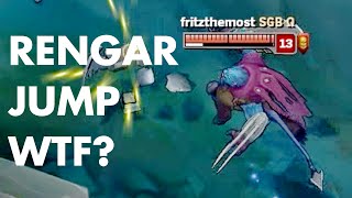 Rengar jumping to his Ward!