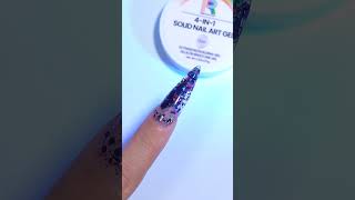 Solid Nail Art Gel💅#brightrainbownails #diynail #nailtips #beginner #tutorialnails #nailextensions