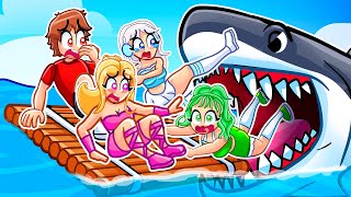 Stranded On A Raft With 3 Crazy Fan Girls...