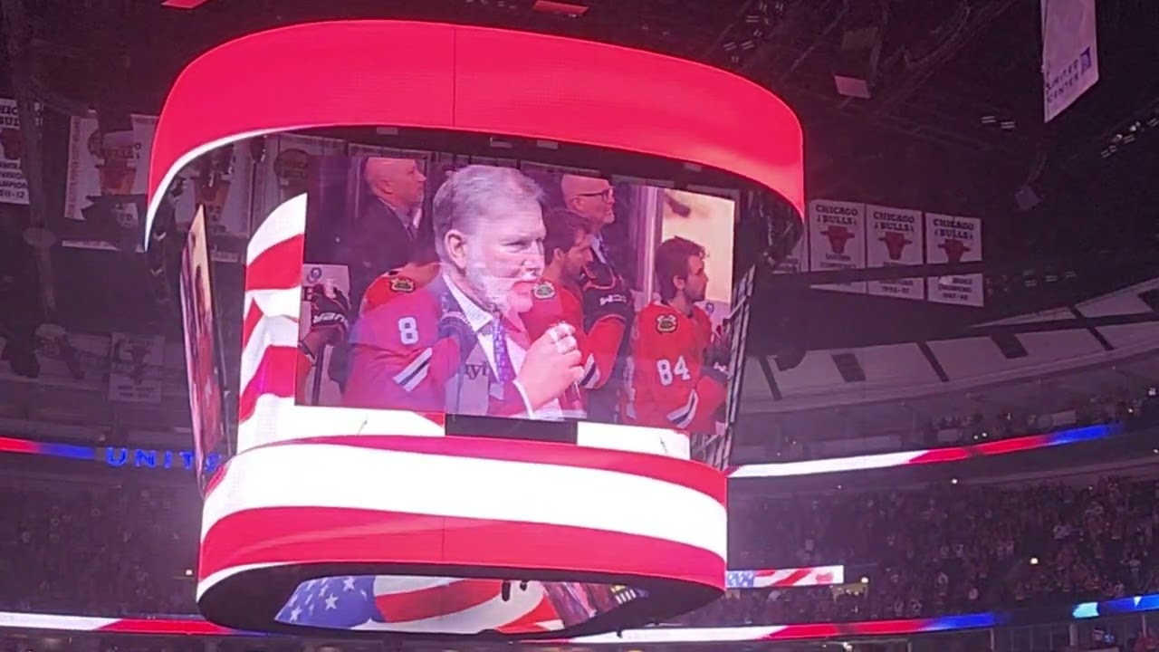 National Anthem at Chicago Blackhawks Last Home Game 04/14/24