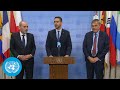 Malta, Jordan & UNRWA on Gaza - Media Stakeout | Security Council | United Nations